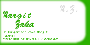 margit zaka business card